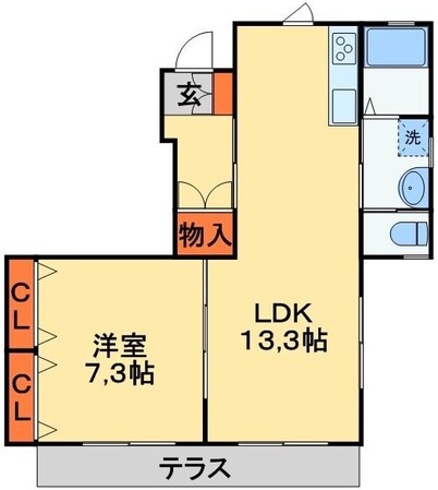 ウエストコートの物件間取画像